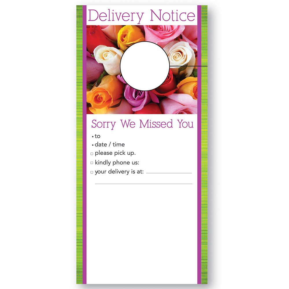 Delivery Notice Tags Floral Supply Syndicate Floral Gift Basket and