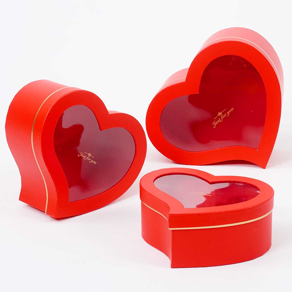 WIN. HEART BOXES,RED