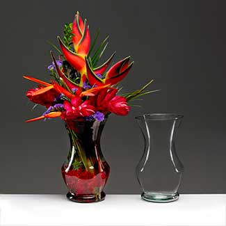 10" RECYCLED GLASS VASE