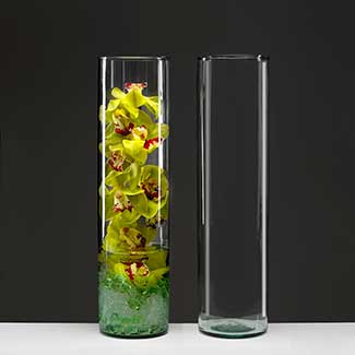 19.5" RECYCLED GLASS VASE