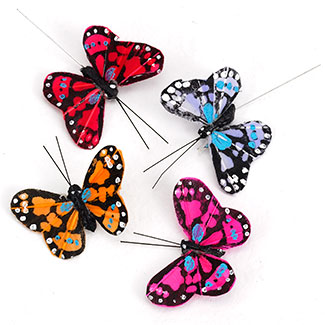 1.5" MINI FEATHER BUTTERFLY