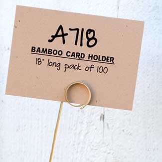 18" BAMBOO CARD HOLDER