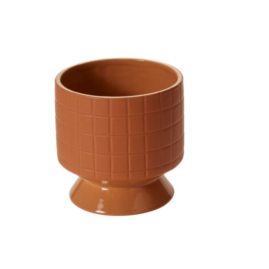 JACQUES FOOTED POT 6.5"X 6.25
