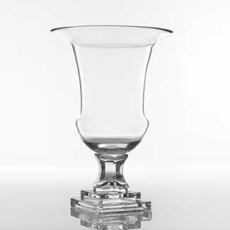 ELLEWOOD URN 8"X 11.75"CLEAR
