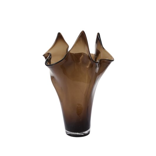 PEAKED GLASS VASE 12.5"X 18.5