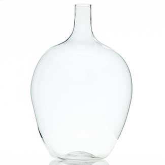 17.25"X 25" BAYLOR VASE,CLEAR