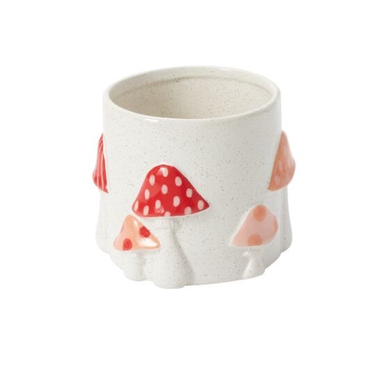 CHEERFUL MUSHROOM POT 5.5"X 5