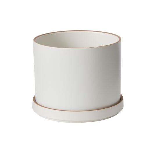 AUTHOR POT WITH SAUCER 7.5"X