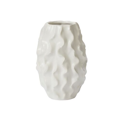 RUFFLE VASE 5.25"X 8"