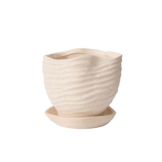 HIGHLAND POT WITH SAUCER 6"X