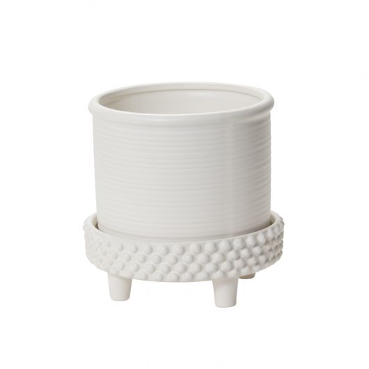 JANE FOOTED POT 7.75"X 7.75"
