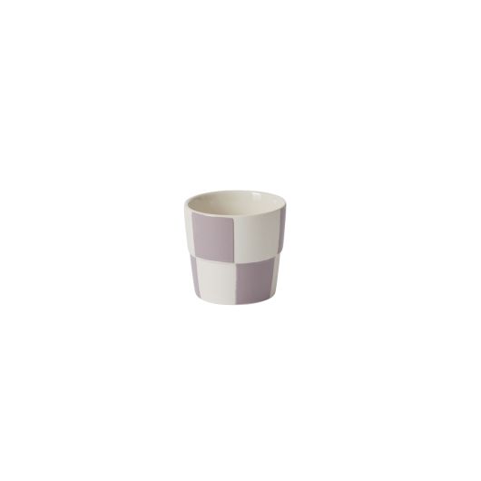 CHECKERBOARD POT 3.25"X 3.25"