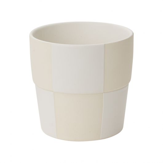 CHECKERBOARD POT 5"X 5"
