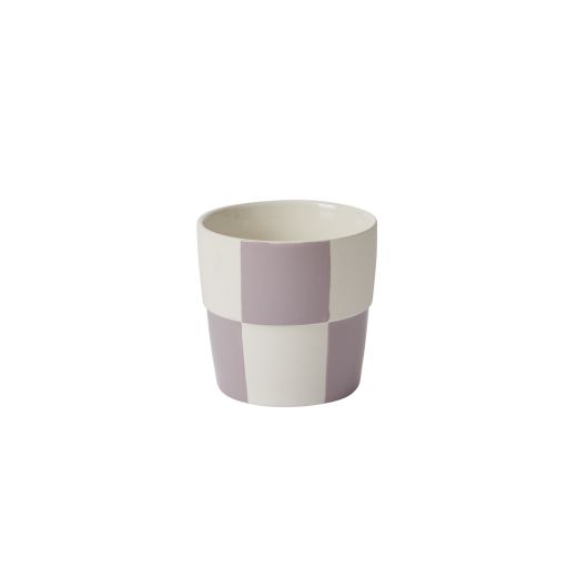 CHECKERBOARD POT 5"X 5"