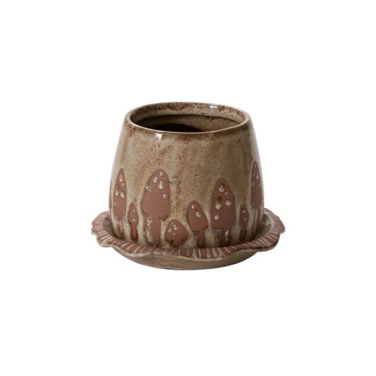 WILD MUSHROOM POT WITH SAUCER