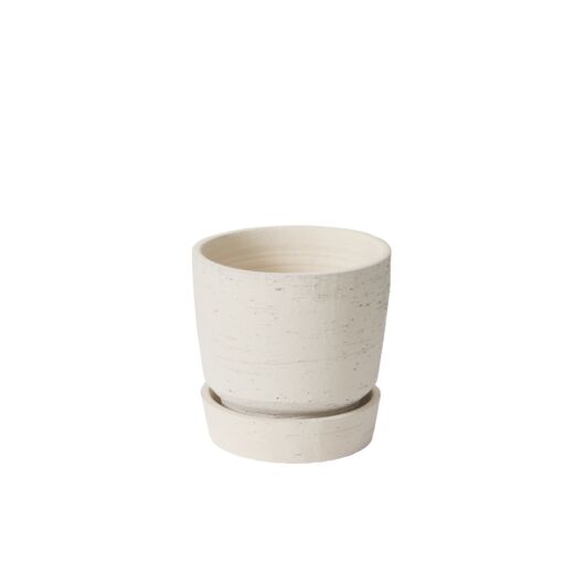 SALVAGE POT WITH SAUCER 6"X 6