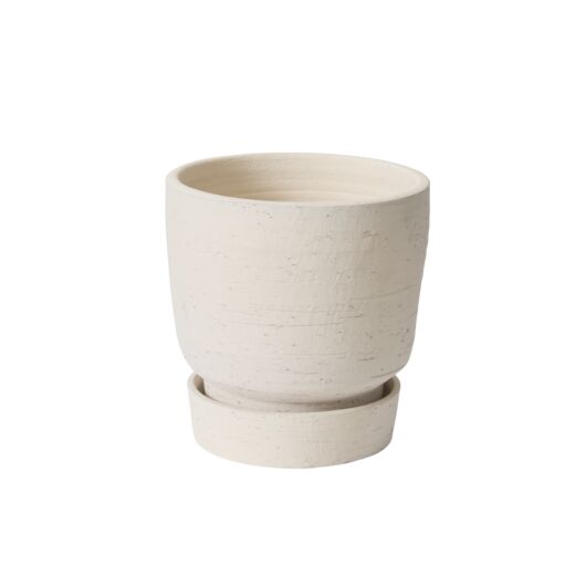 SALVAGE POT WITH SAUCER 8"X 8