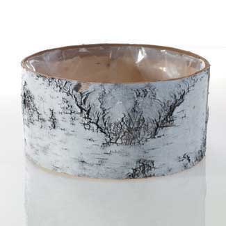 BIRCH BOWL WHITE 12"X 6"