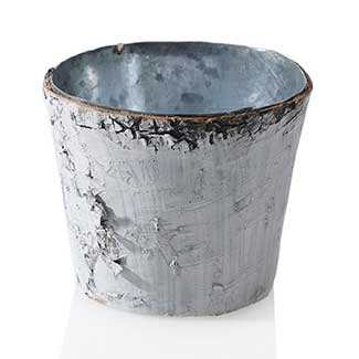 BIRCH POT W/ ZINC 3" X 2.5"