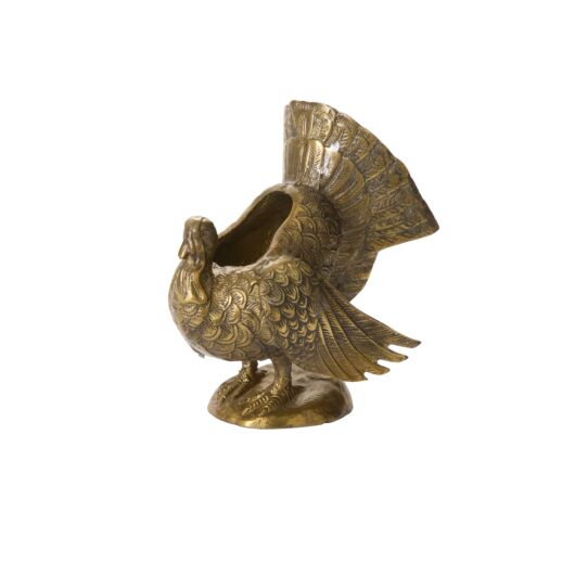 AUTUMN TURKEY VASE 9"X 8.25"X