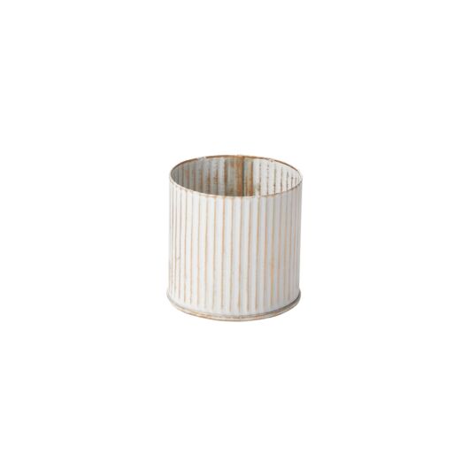 NORAH VASE 3"X 3" WHITE