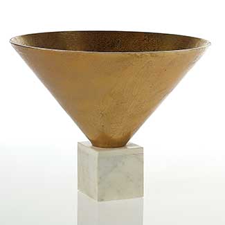 EMPRESS BOWL 16"X 12.5" GOLD
