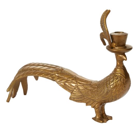 E E PHEASANT CANDLESTICK EMER