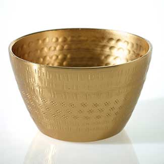 JEMA BOWL 4.5"X 2.75" GOLD