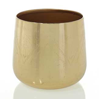 TULUM POT 6"X 6" GOLD
