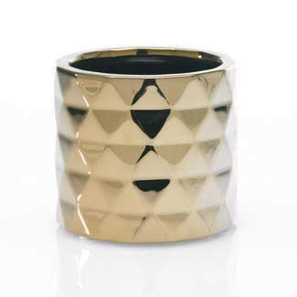 ARCHITECT POT 4.75"X 4" GOLD