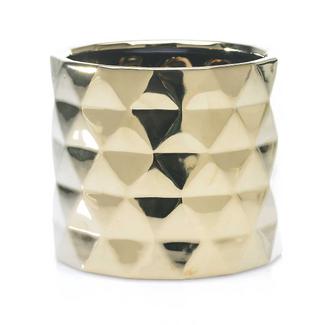 ARCHITECT POT 7"X 6.25" GOLD