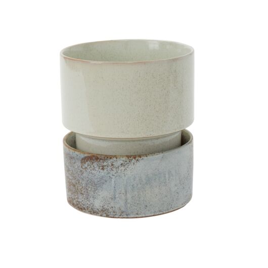 ENDEAVOR POT WITH SAUCER 8.5"