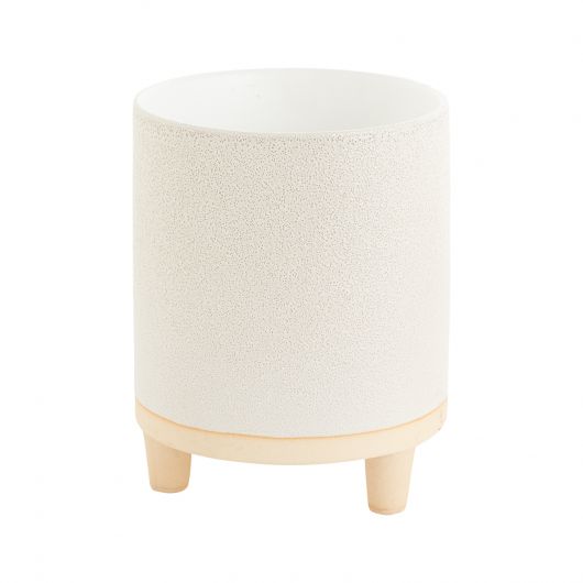 DELRAY FOOTED POT 5.5"X6.75"