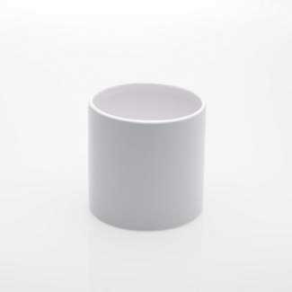 CERCLE POT4.25"X4.25"MATTE WHT