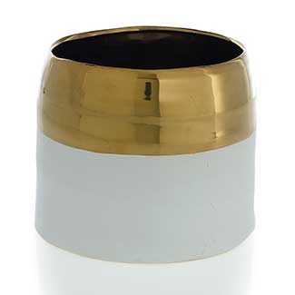 CLAIRE POT 7.5"X 6.25" WHITE