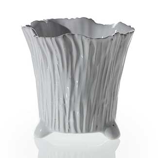 MELLIE POT 5.25"X 5" WHITE
