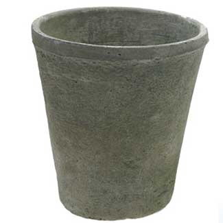 ANTIQUE WHITE POT 6.5"X 6.75"