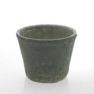 ANTIQUE WHITE POT 6.5"X 5"