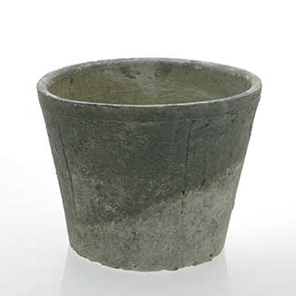 ANTIQUE WHITE POT 7.75"X 6"