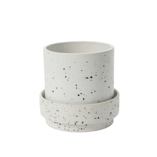 CLAXTON POT WITH SAUCER 8"X 7