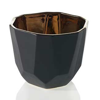 4.5"X 3.75" BENITO POT, BLACK