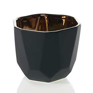 5.5"X 4.5" BENITO POT, BLACK