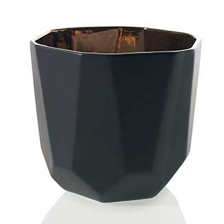 7"X 6.5" BENITO POT, BLACK