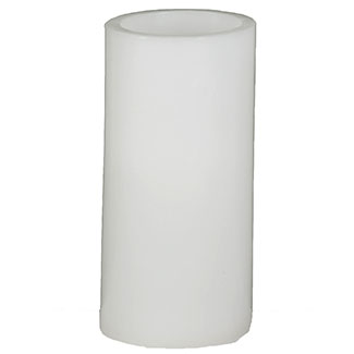 6" SMOOTH LED CANDLE,WHIT