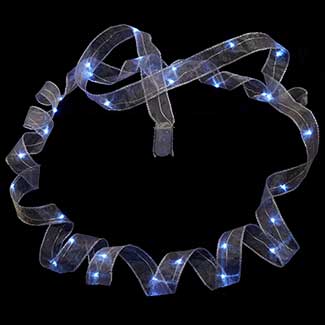 1.5" SILVER SHEER WITH 30 LED