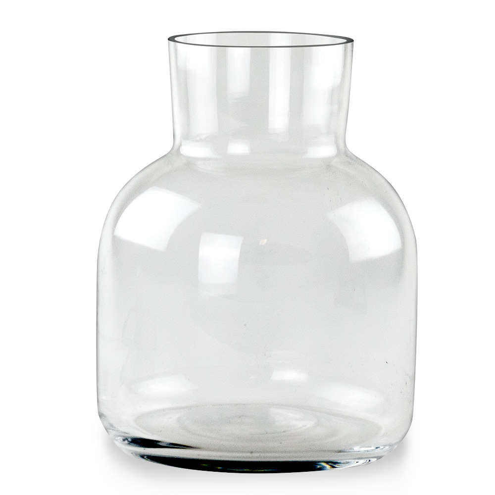 Glass 8"x3.25" Vase Floral Supply Syndicate Floral Gift Basket and