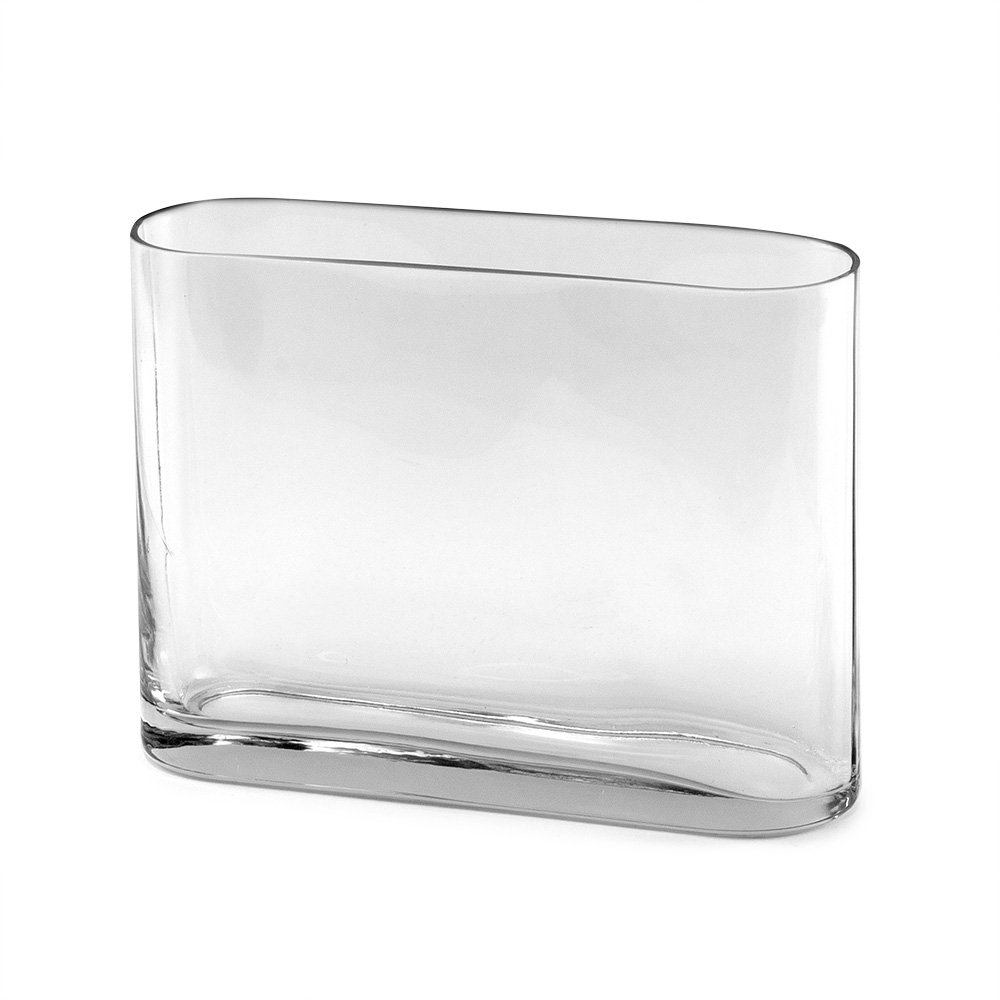 GLASS 7.5" X 9.75" X 2.75" VASE GLASS 7.5" X 9.75" X 2.75" VASE