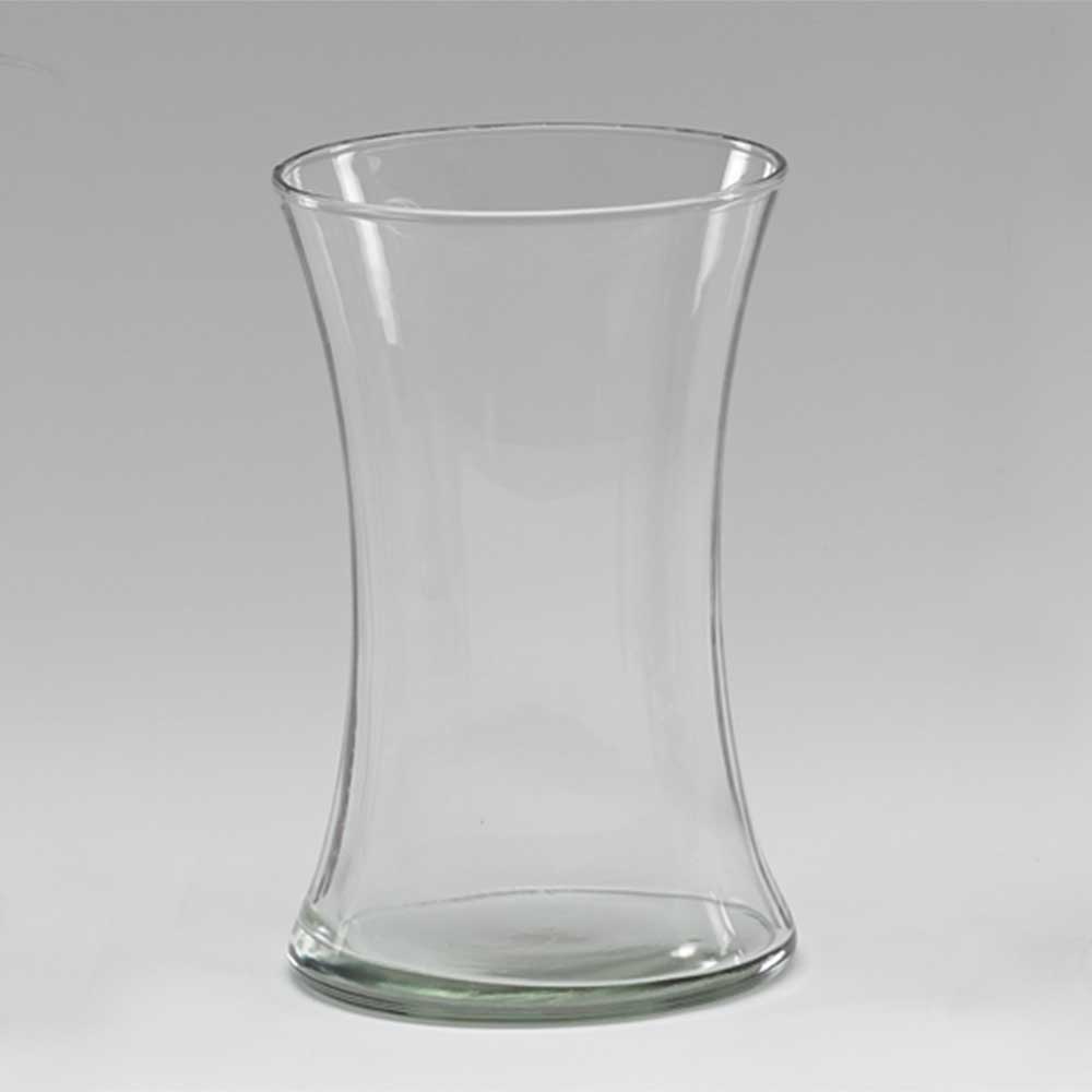 GLASS 8" SMALL GATHERING VASE, CLEAR