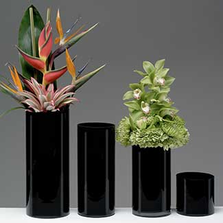 Glass Vases, Colored