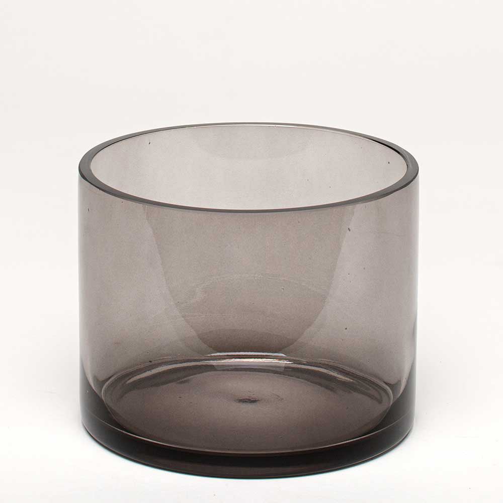 Glass 4.5" X 5.5" Bowl,gray Floral Supply Syndicate Floral Gift